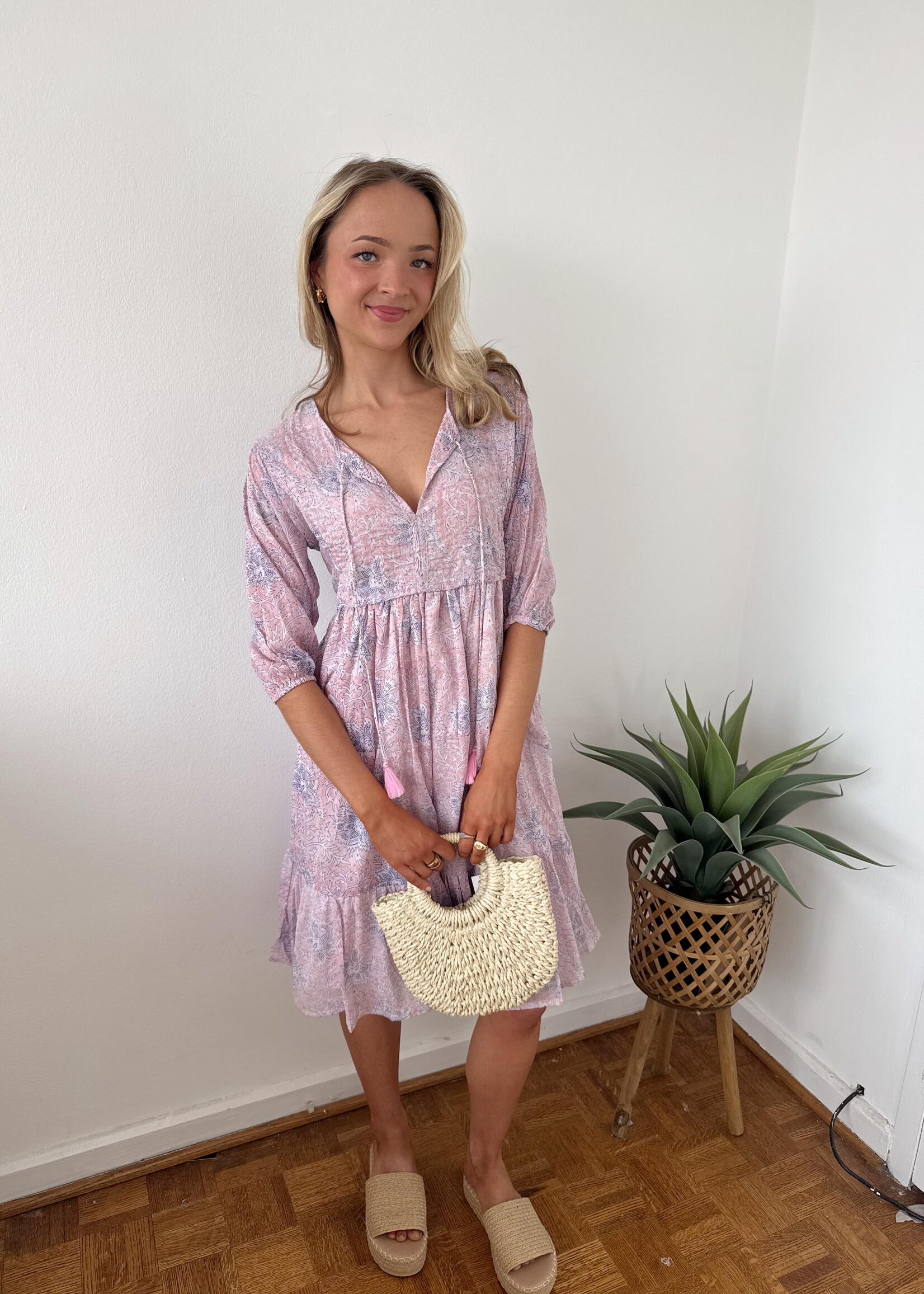 Calie Printed Mini Dress