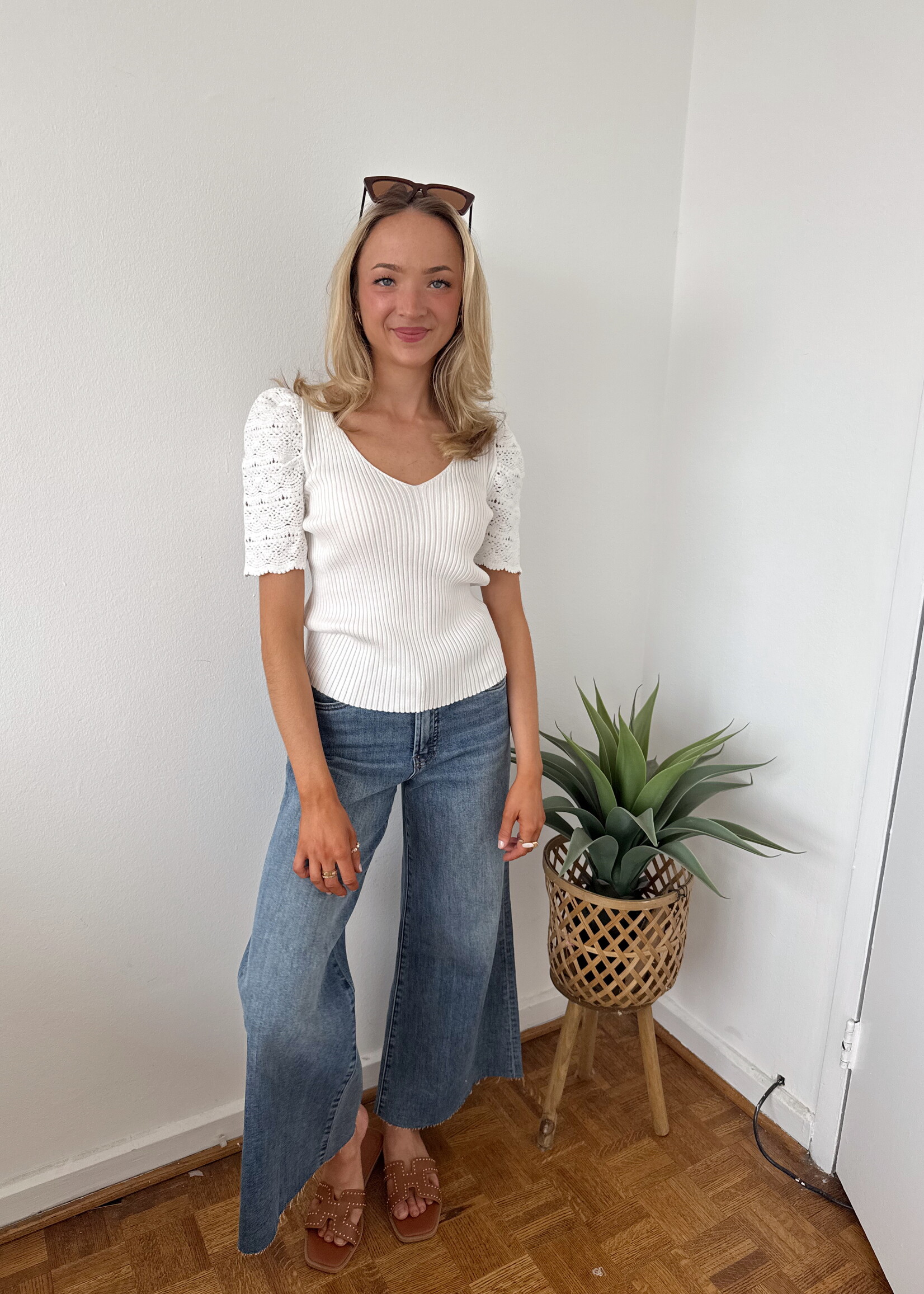 Ryan High Rise Fab Ab Super Wide Jeans