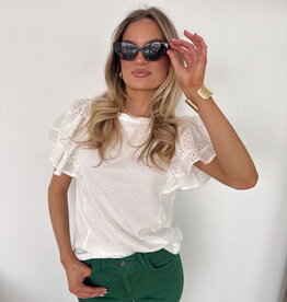 Gracen English Lace Sleeved Top