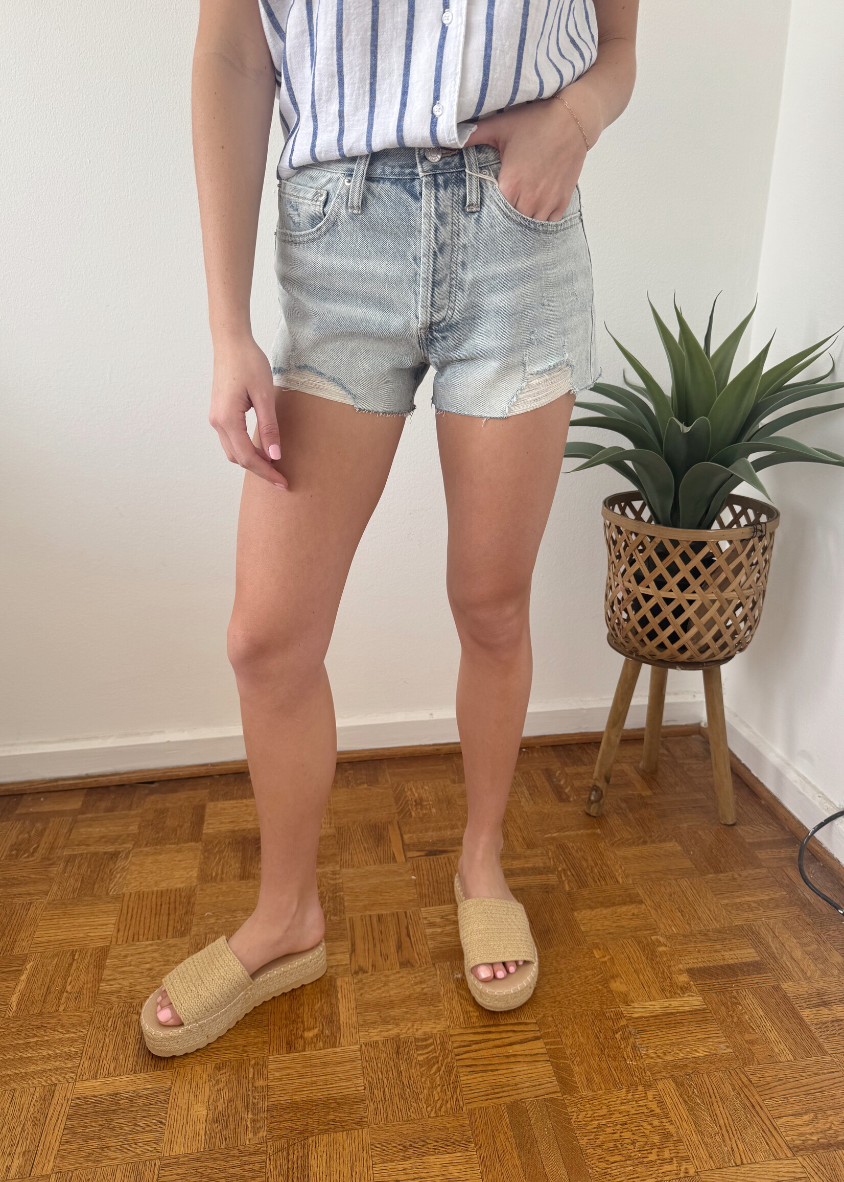 Z Supply Classic Hi-Rise Denim Short