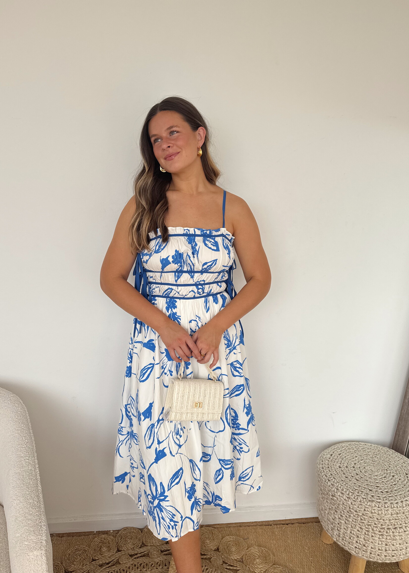 Cleopatra Poplin Midi Dress