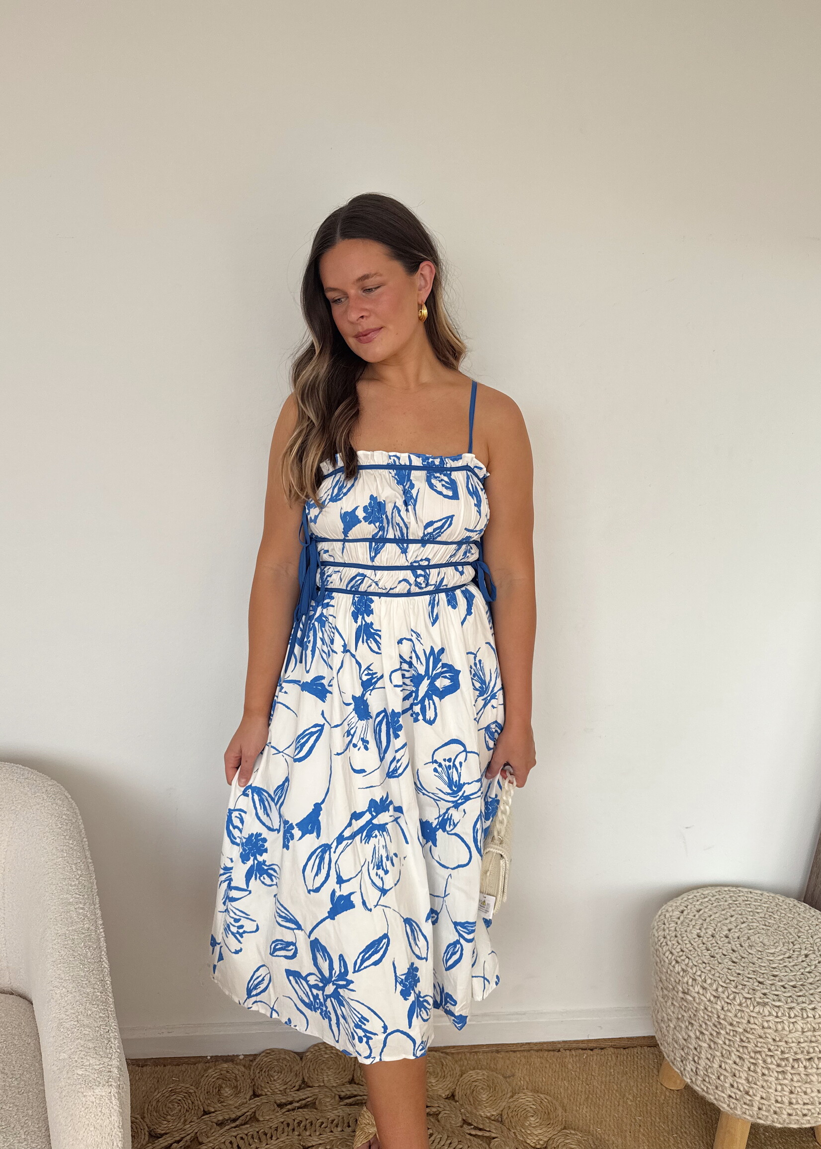 Cleopatra Poplin Midi Dress