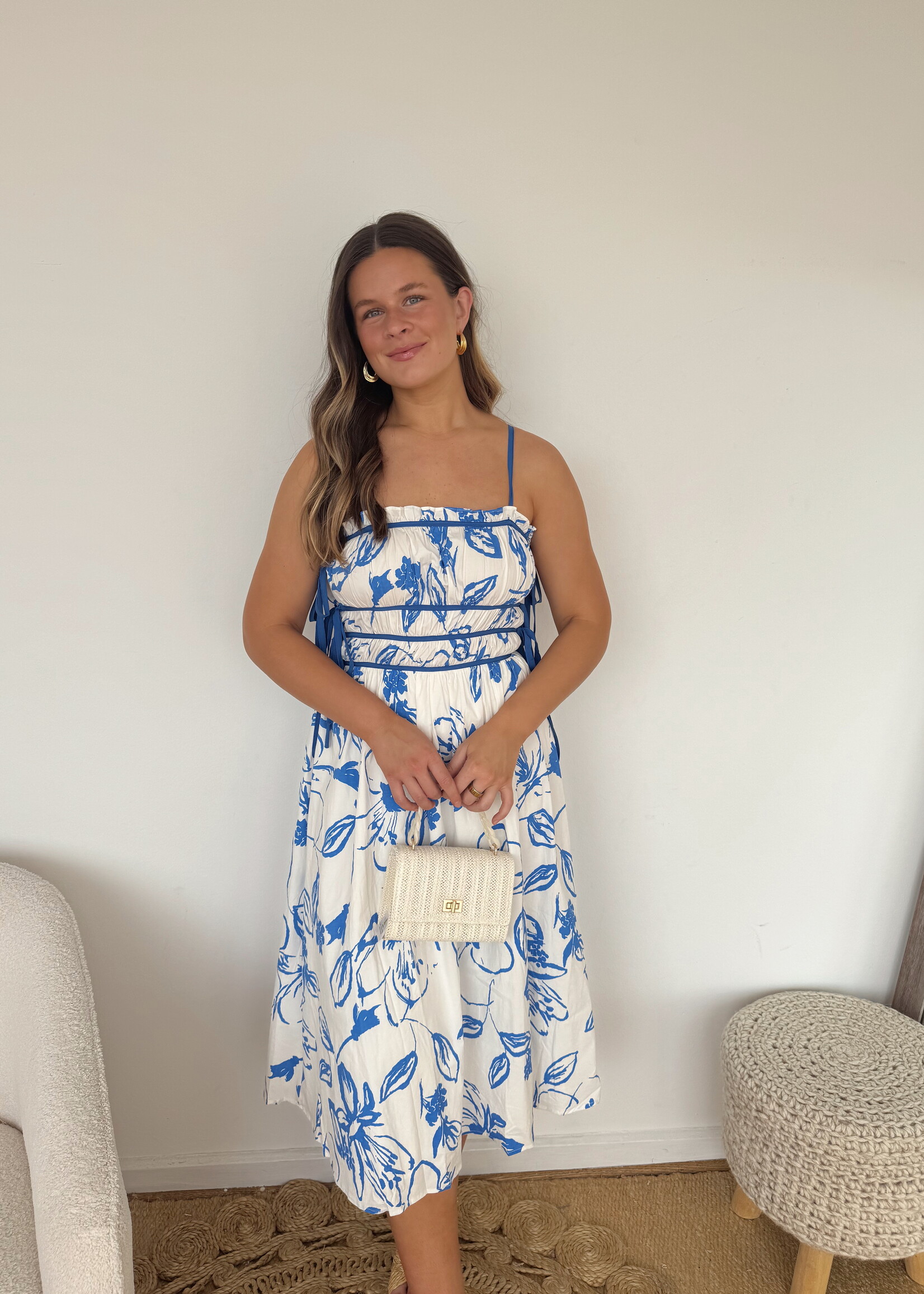 Cleopatra Poplin Midi Dress