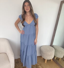 Calista Sleeveless Pleated Tiered Dress