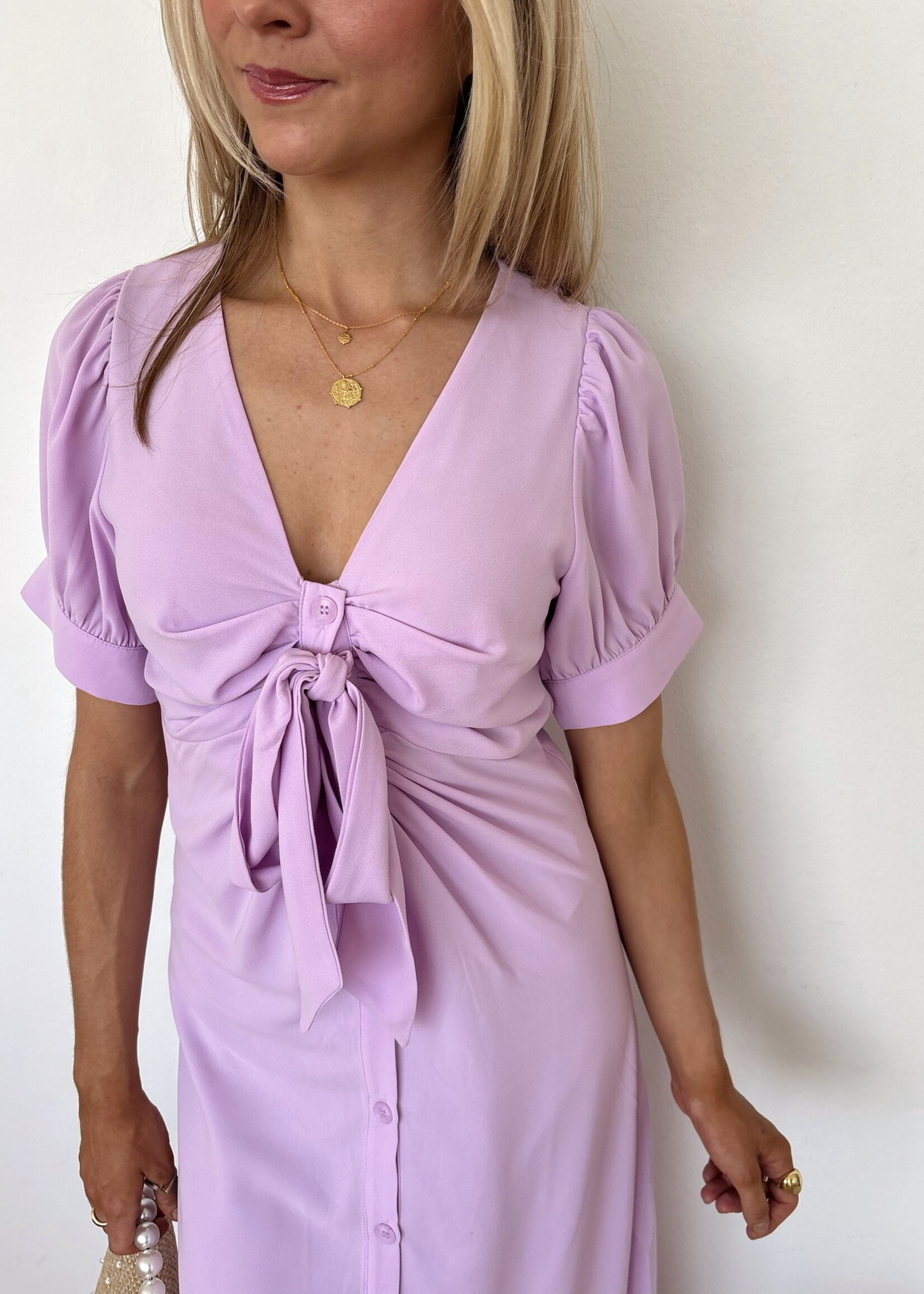 Alejandra Tie Front Button Down Dress