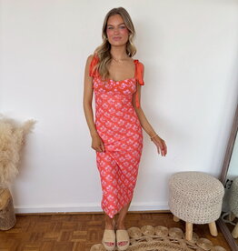 Free People Printed Got Glam Slip Dress
