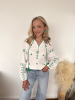 Shannon Long Sleeve Embroidered Top
