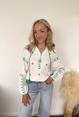 Shannon Long Sleeve Embroidered Top