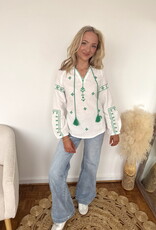 Shannon Long Sleeve Embroidered Top