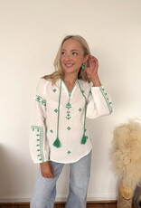 Shannon Long Sleeve Embroidered Top