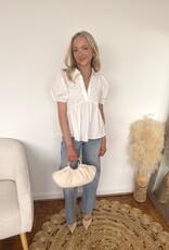 Andromedia Short Puff Sleeve Top
