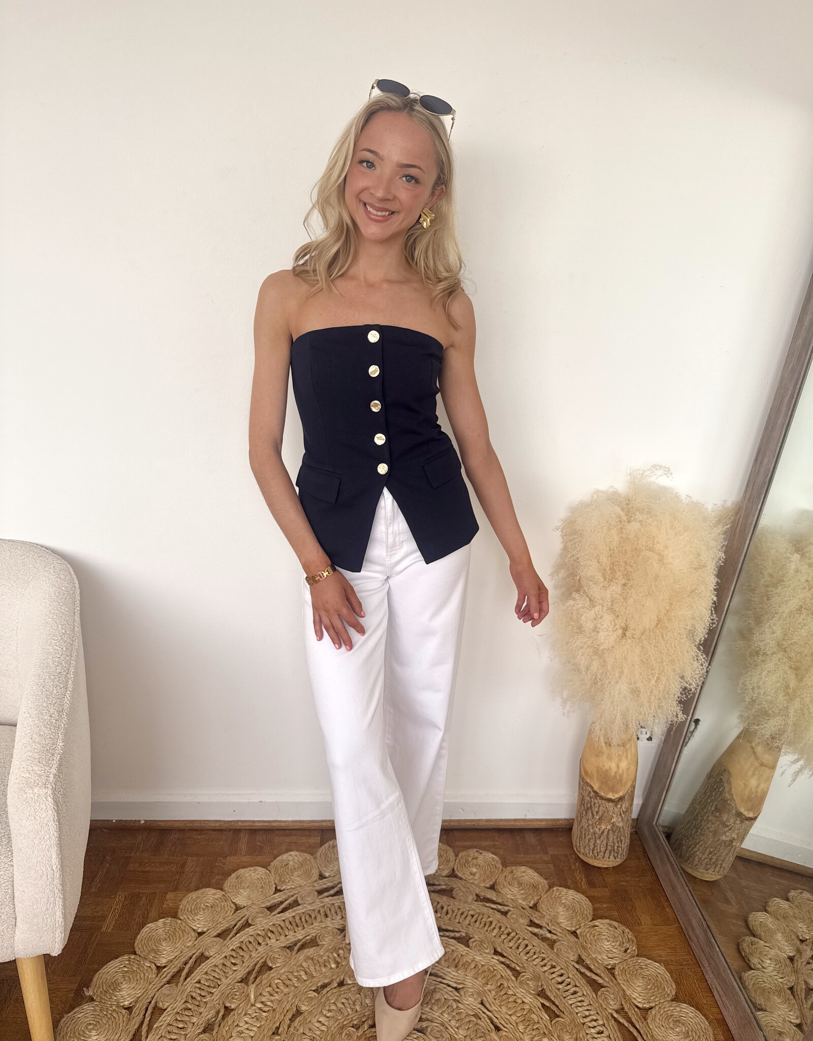 Covin Knit Strapless Vest