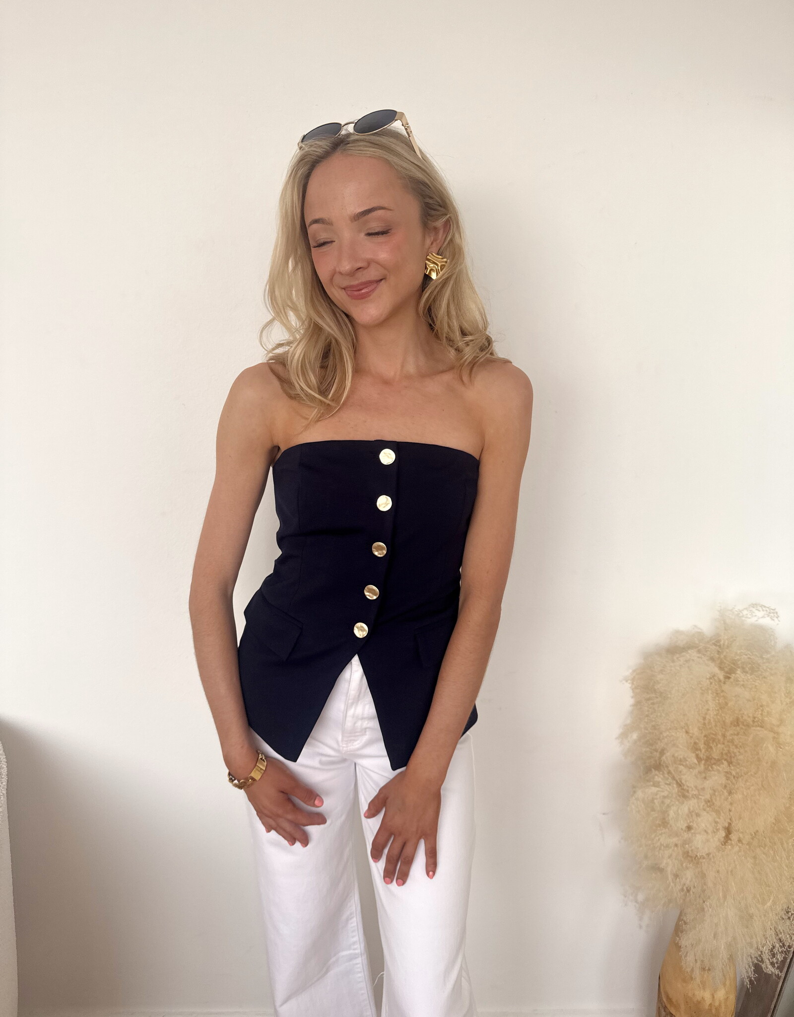Covin Knit Strapless Vest