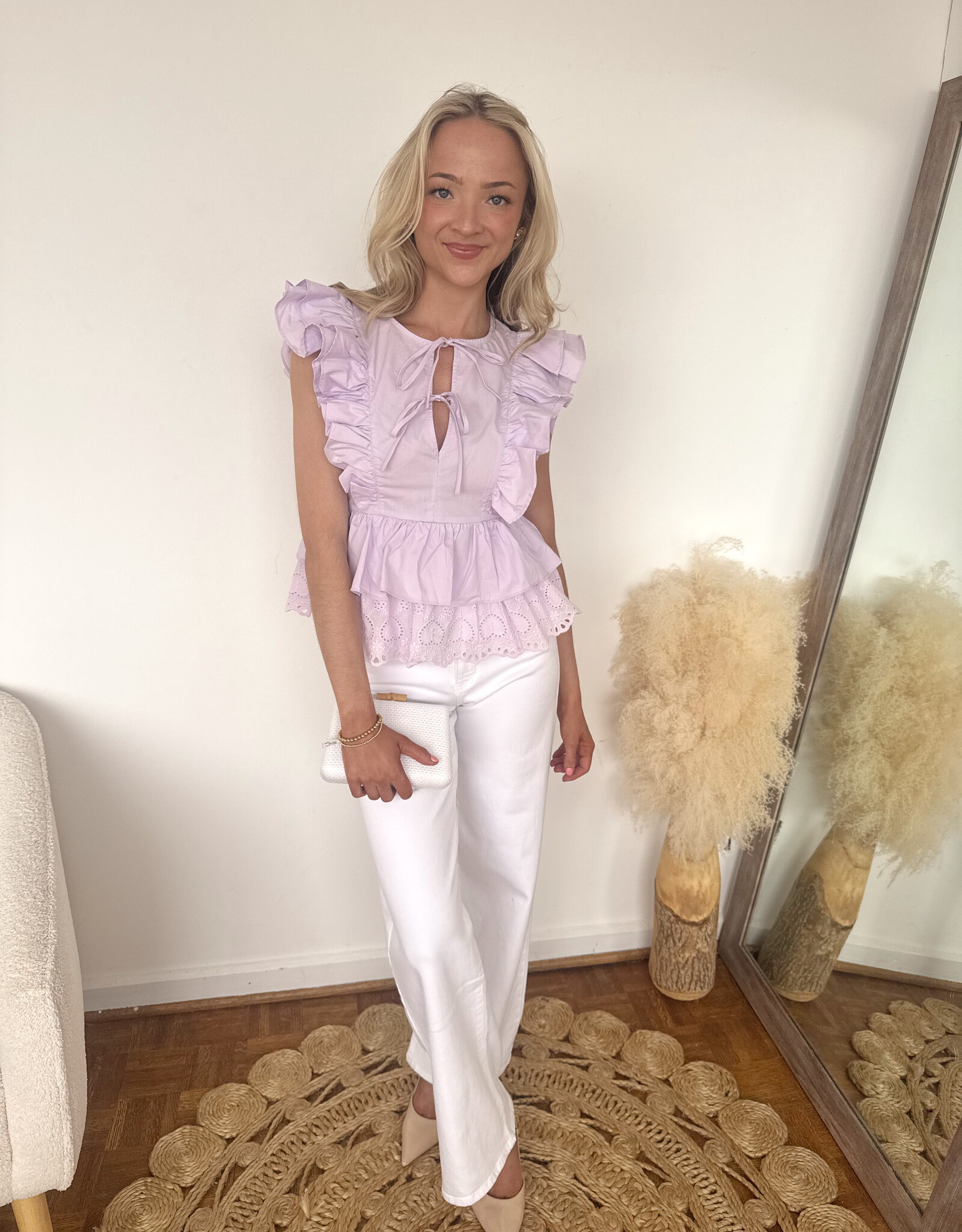 Angeline Flutter Sleeve Top