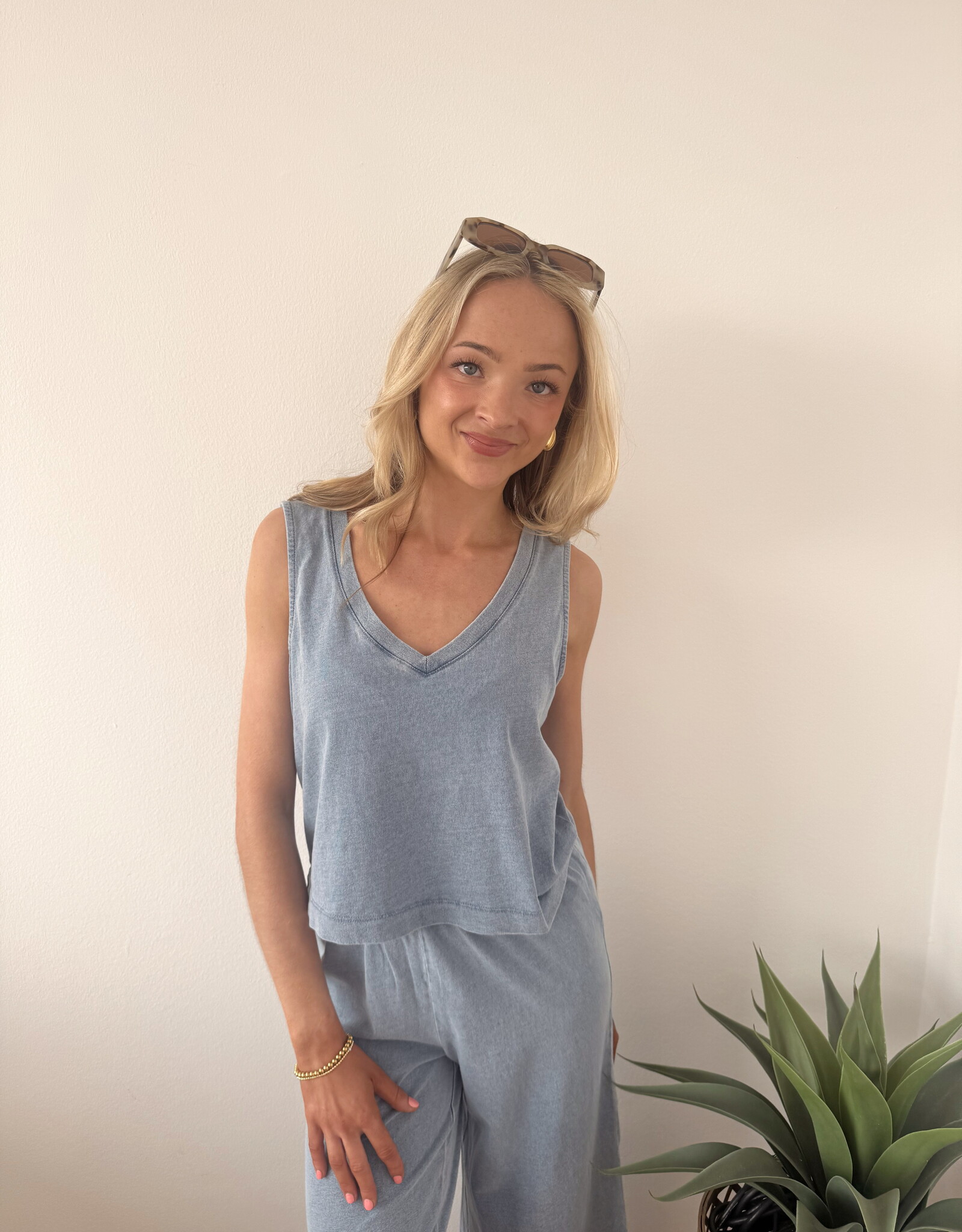 Z Supply Sloane V-Neck Denim Tank