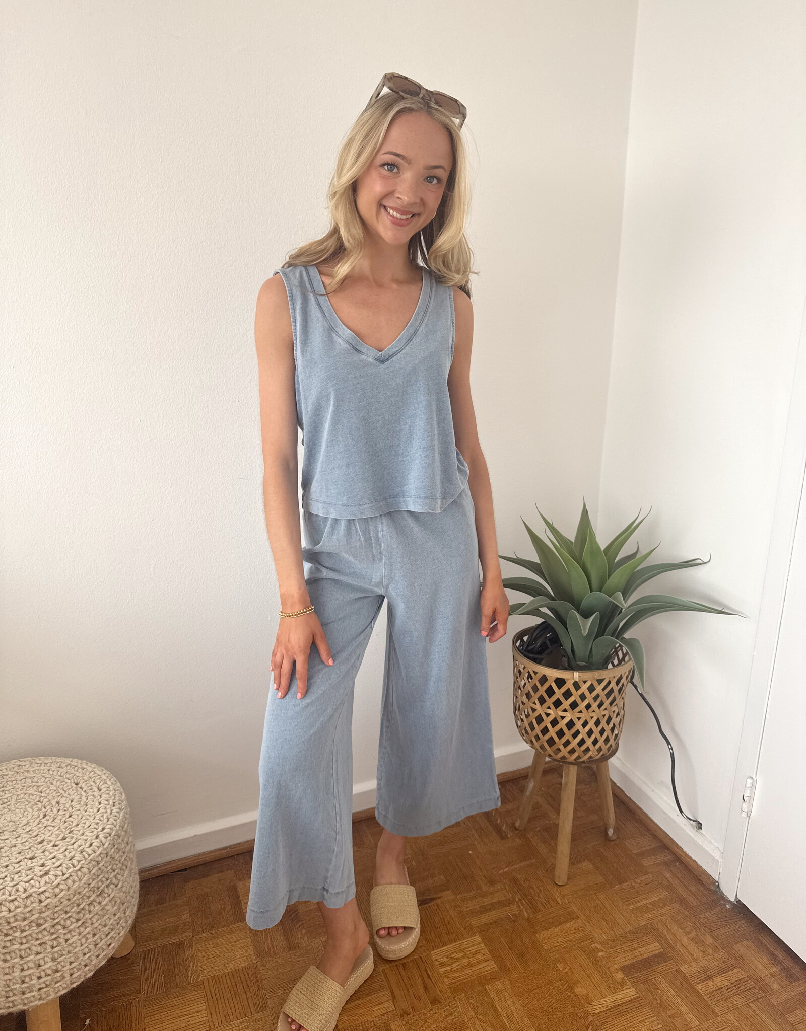 Z Supply Sloane V-Neck Denim Tank