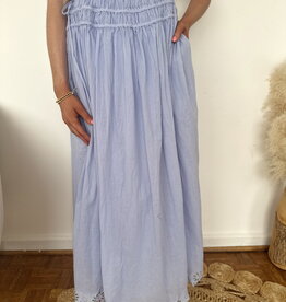Giada Eyelet Hem Side Tie Skirt