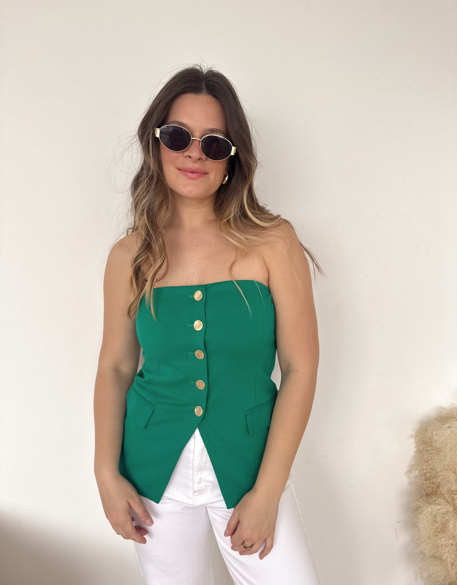 Brielle Knit Strapless Vest