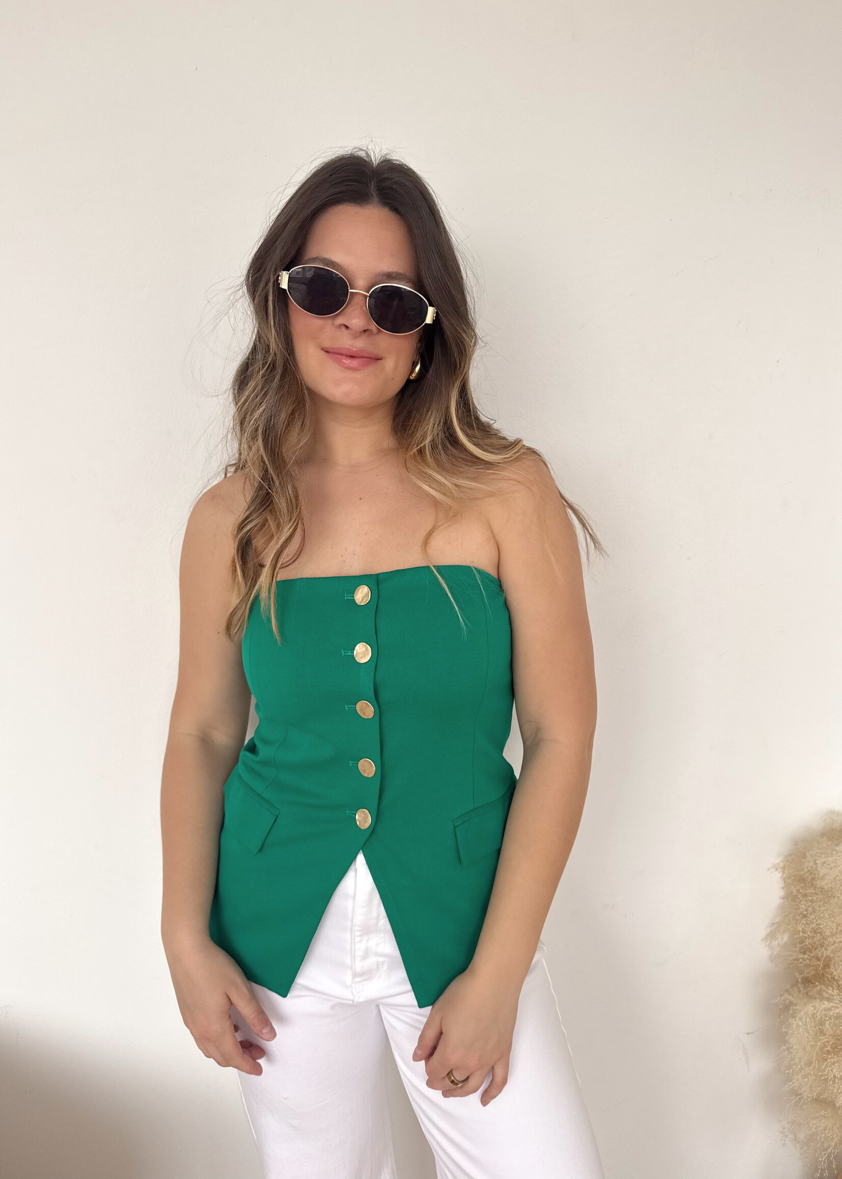 Brielle Knit Strapless Vest