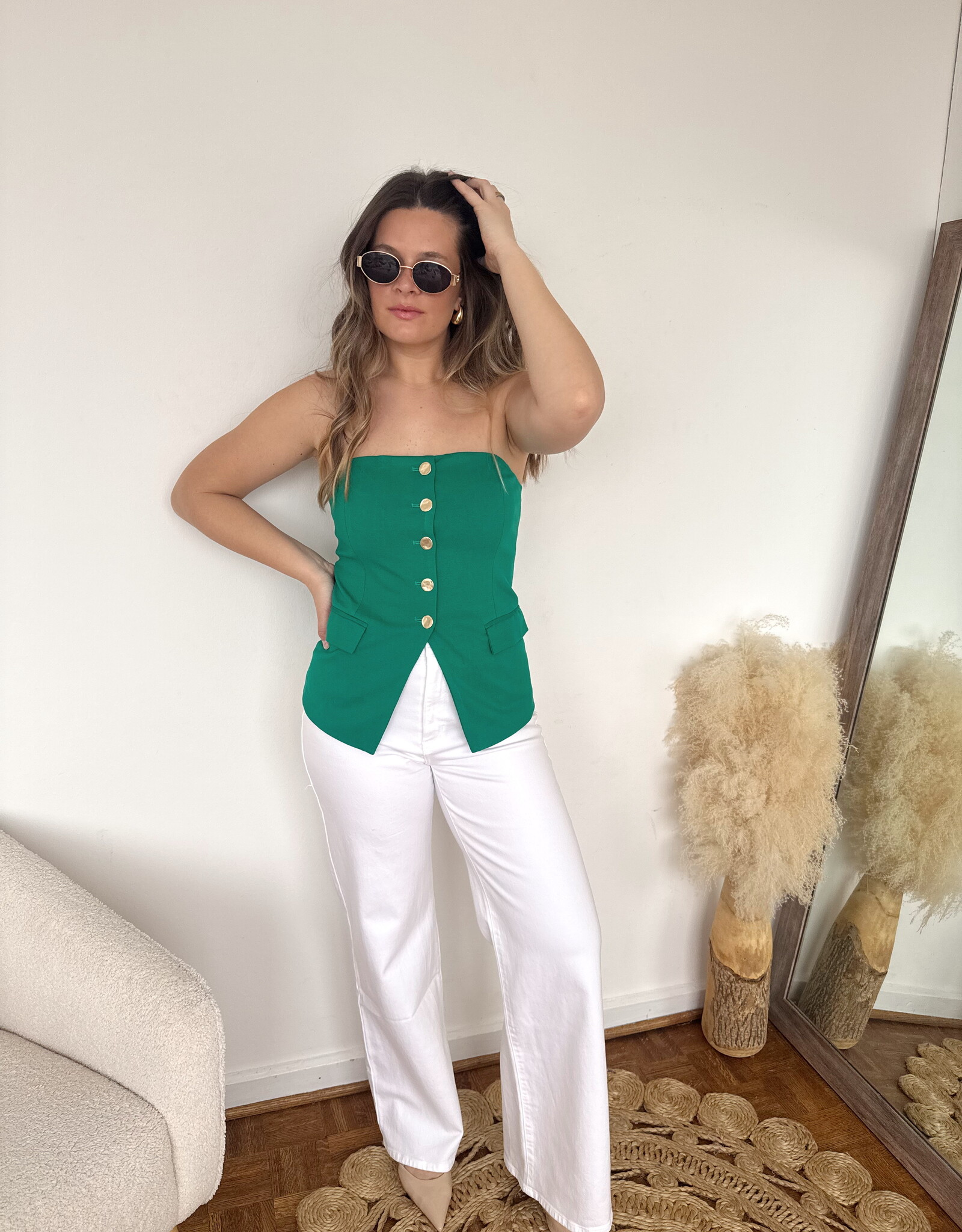 Brielle Knit Strapless Vest