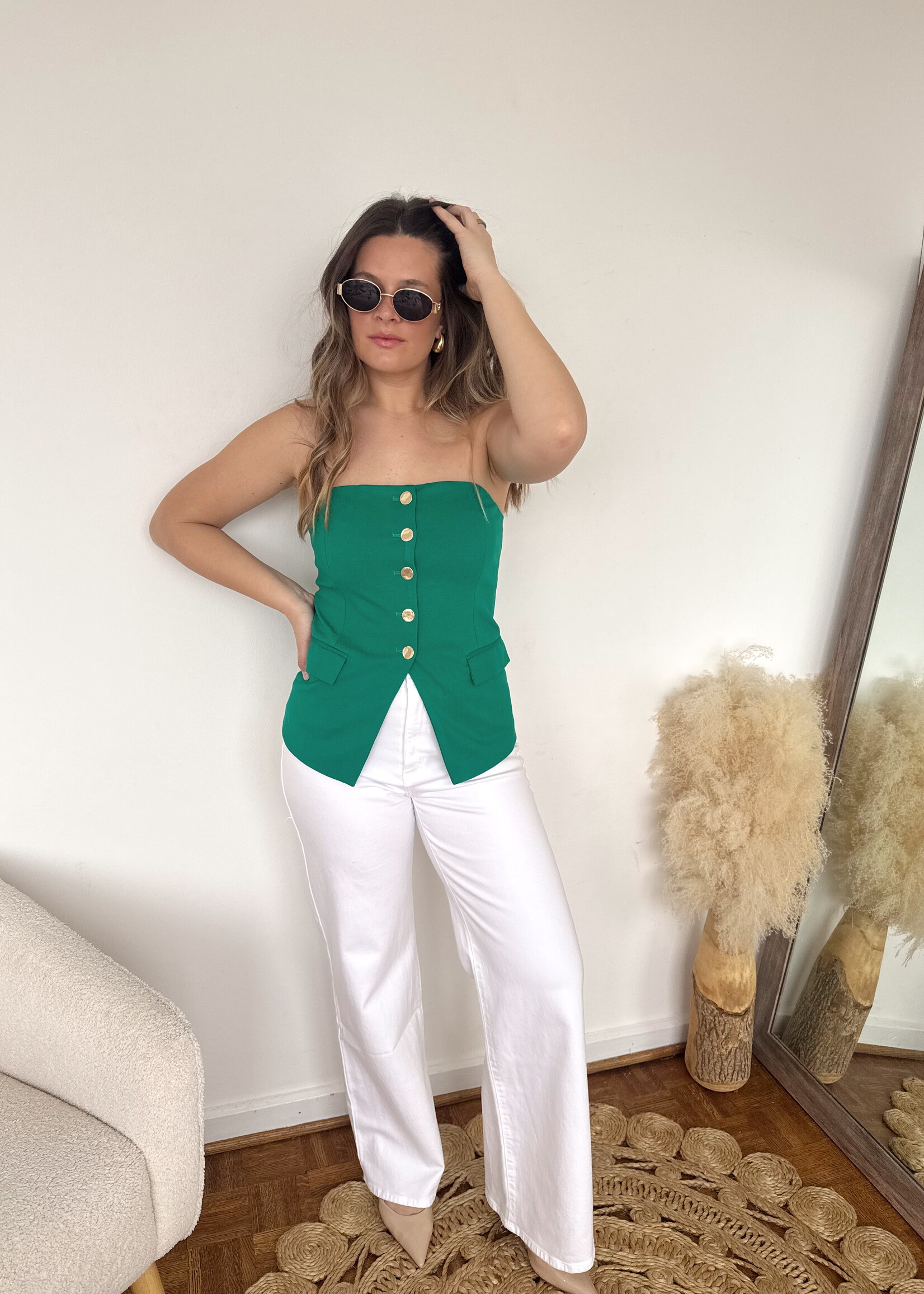 Brielle Knit Strapless Vest