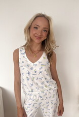 Z Supply Bridgette Citron Tank White