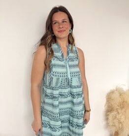 Atria Sleeveless Printed Mini Dress