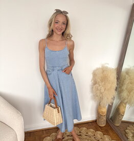Amal Open Back Midi Dress