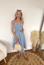 Amal Open Back Midi Dress