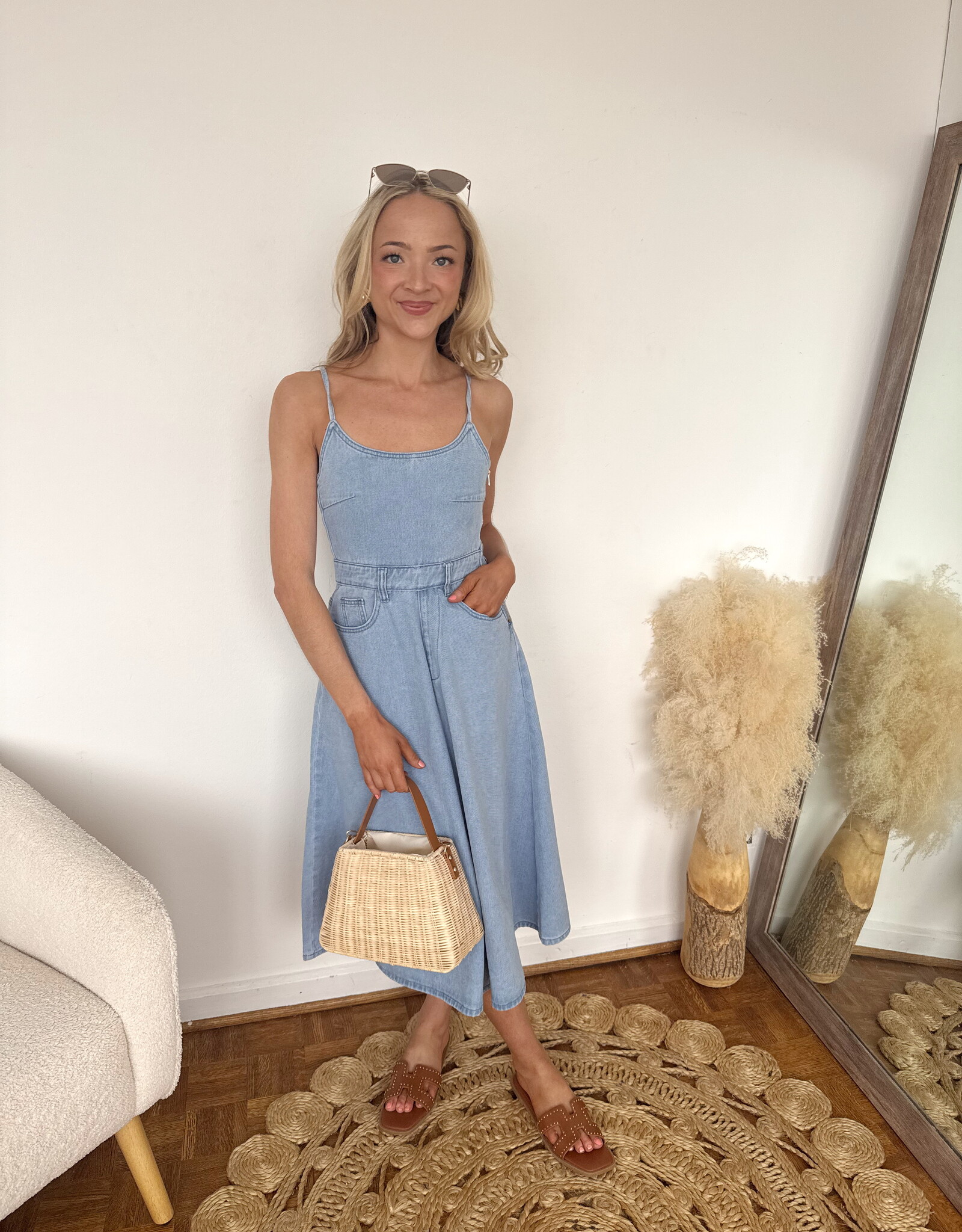 Amal Open Back Midi Dress