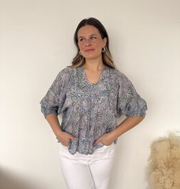 Ana Printed Long Sleeve Top