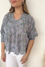 Ana Printed Long Sleeve Top