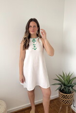 Suzie Embroidered Mini Dress