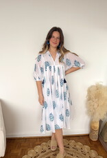 Alyn Puff Sleeve Midi Cover Up Dress