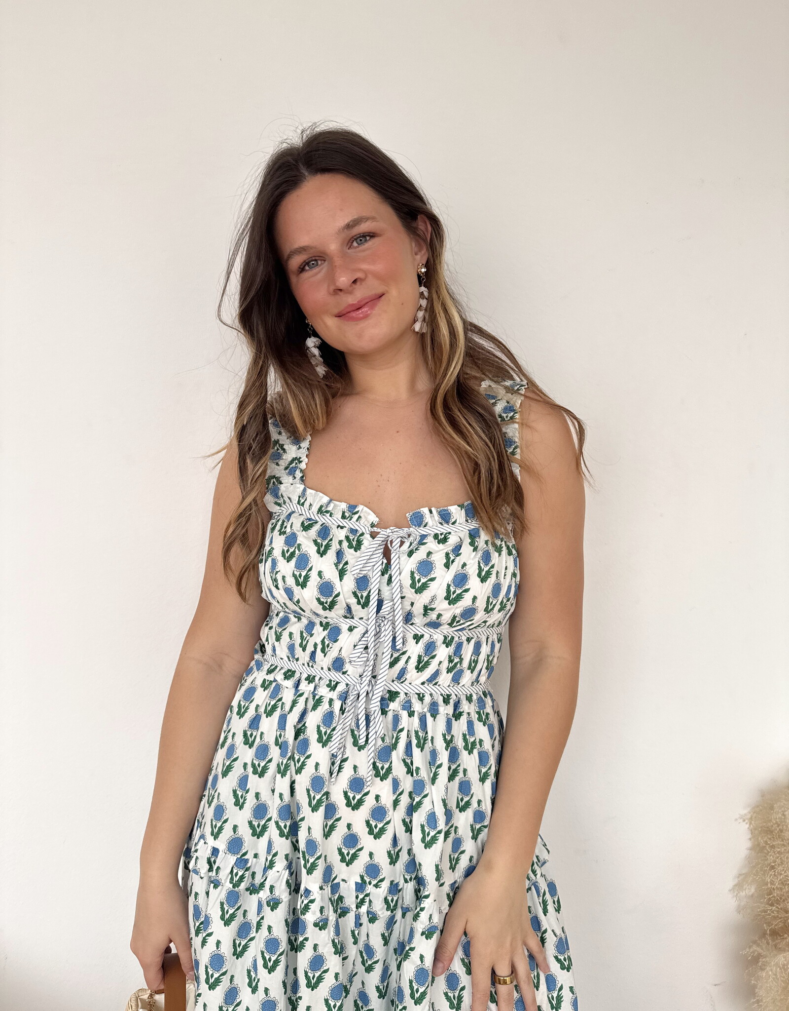 Arabella Floral Printed Sleeveless Maxi Dress