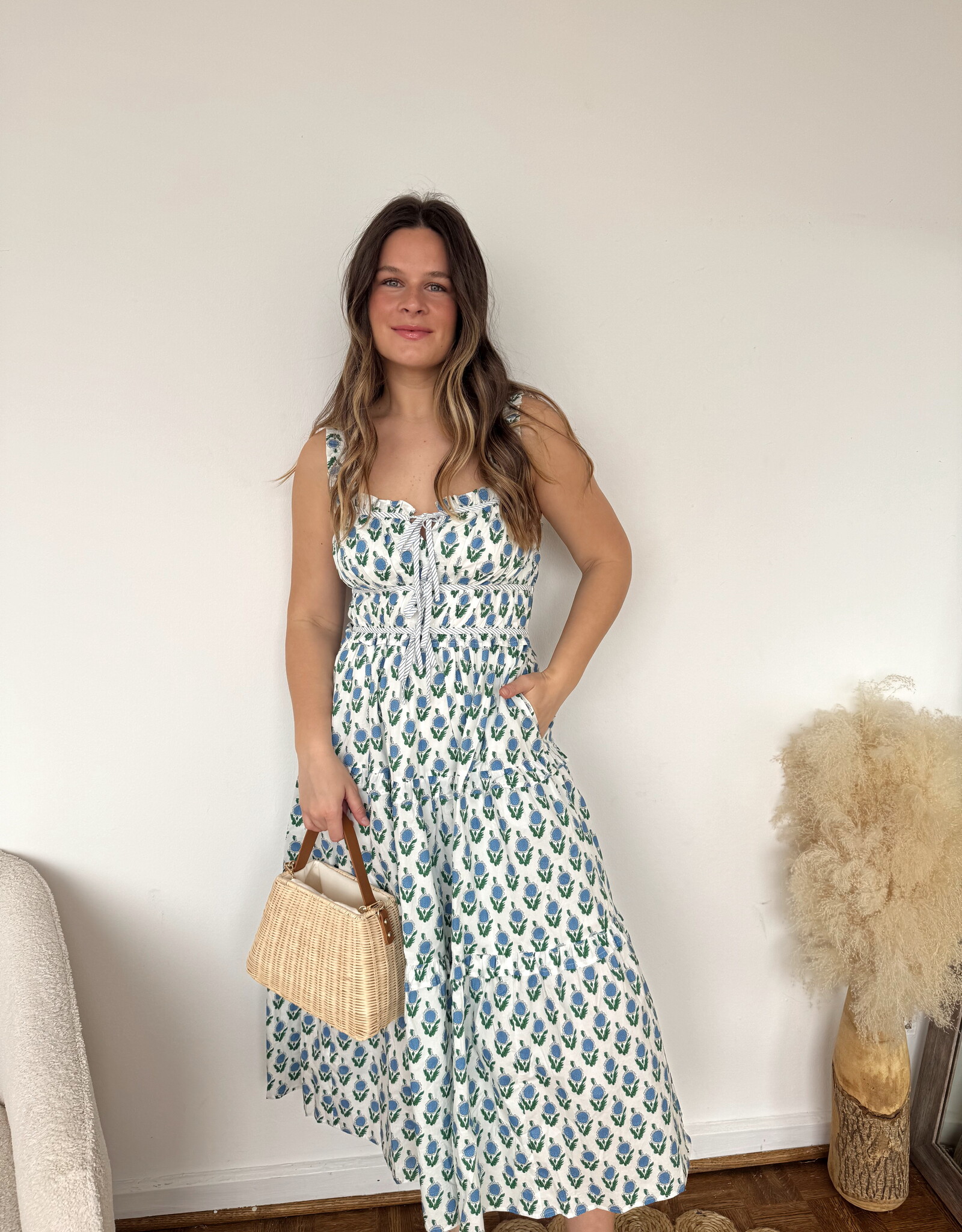 Arabella Floral Printed Sleeveless Maxi Dress