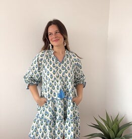 Bonnie V-Neck Printed Mini Dress