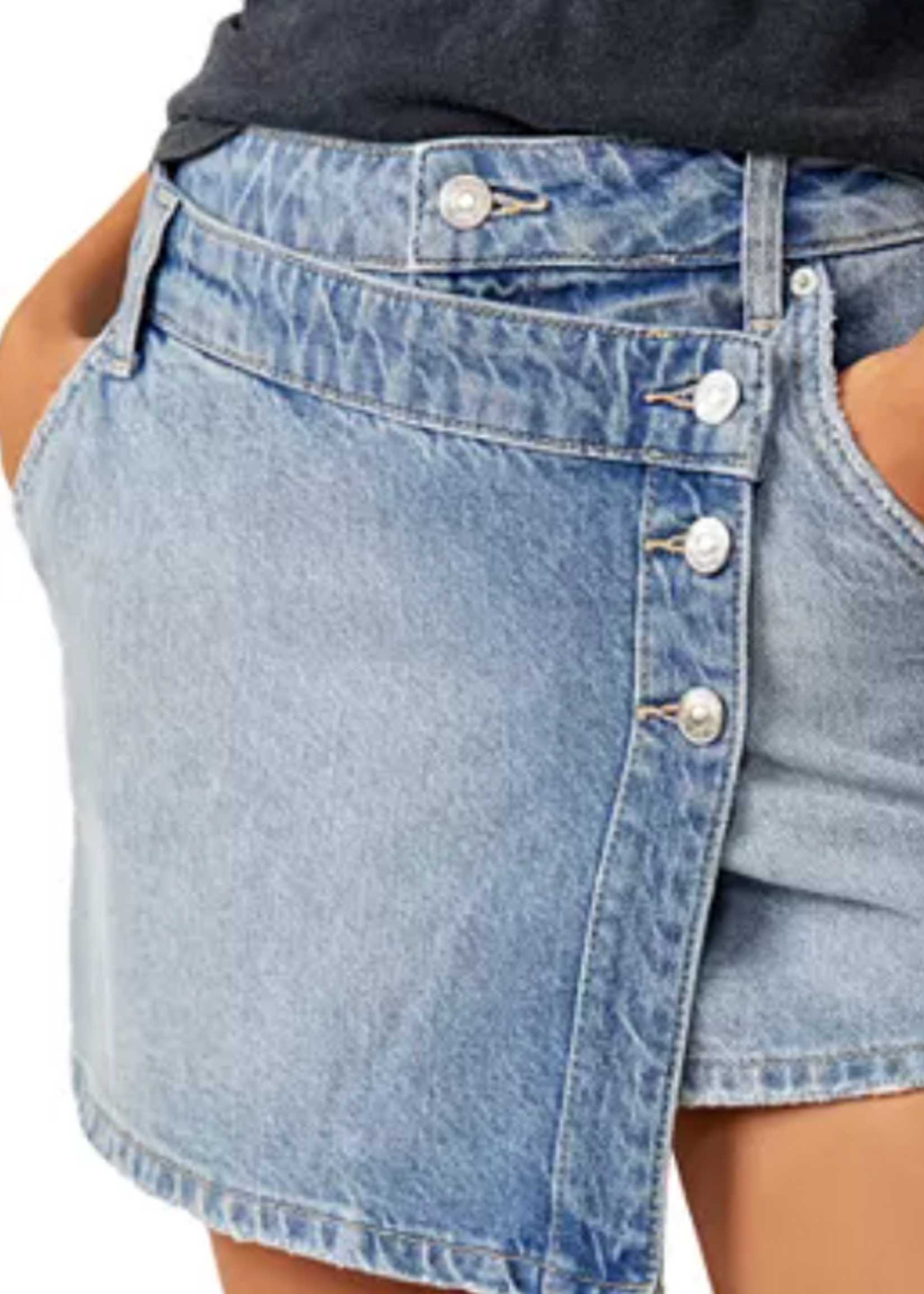 Free People Wynne Denim Skirt
