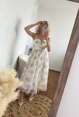 Peta Floral Plunge Midi