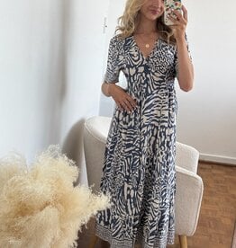 Brayan Short Sleeve Printed Maxi