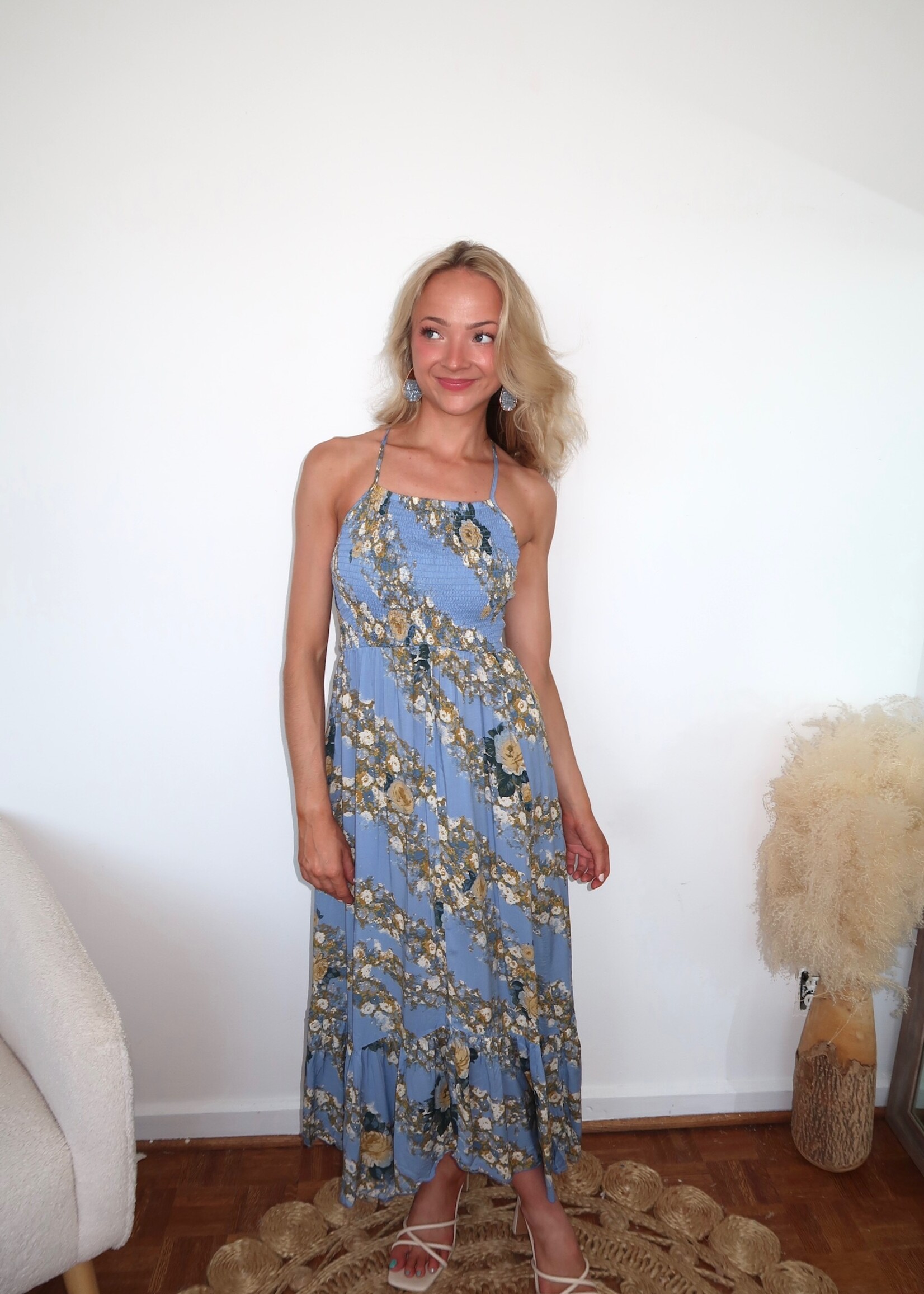 Free People Heat Wave Printed Maxi Dress