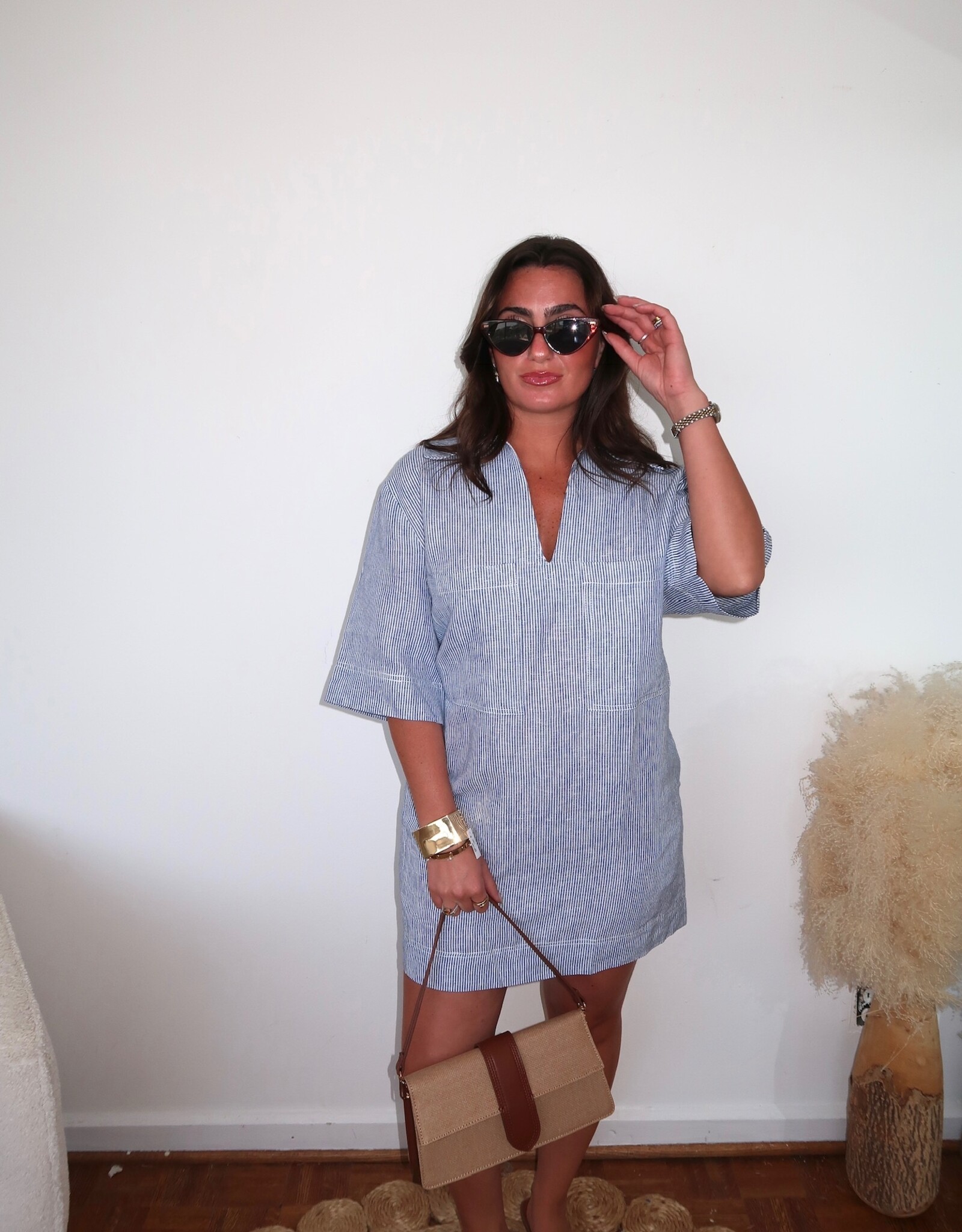Ashlynn Front Pocket Linen Dress