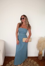 Emmie Straight Denim Maxi Dress
