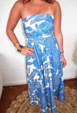 Arlene Strapless Printed Maxi Dress