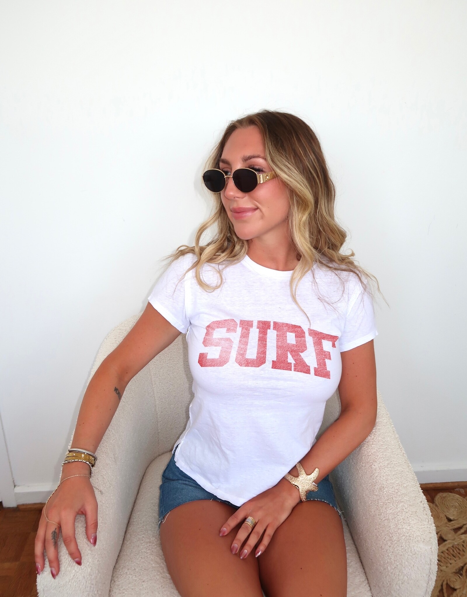 Free People Nova Tee- Graphic on Heather