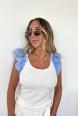 Delia Ruffle Sleeve Top