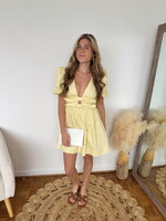 Beatrice Short Puff Sleeve Mini Dress