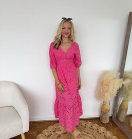 Samantha Eyelet Midi Dress