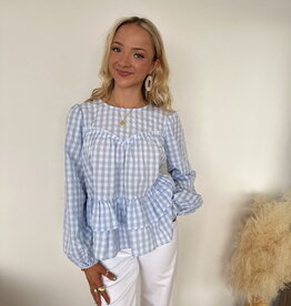 Beanca Gingham Babydoll Top