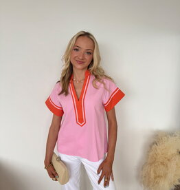Cade Short Sleeve V-Neck Top